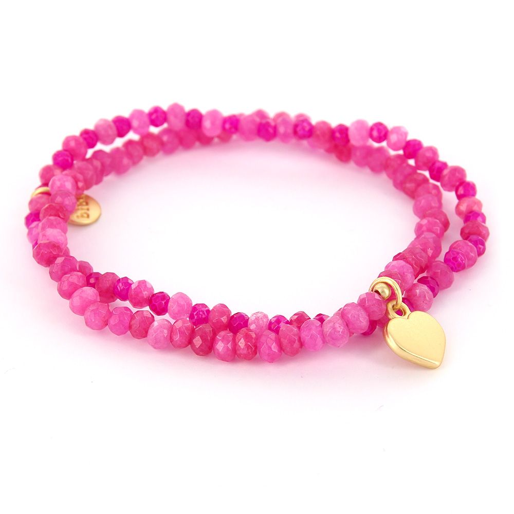 Biba Armbandenset Heart Pink - 54881