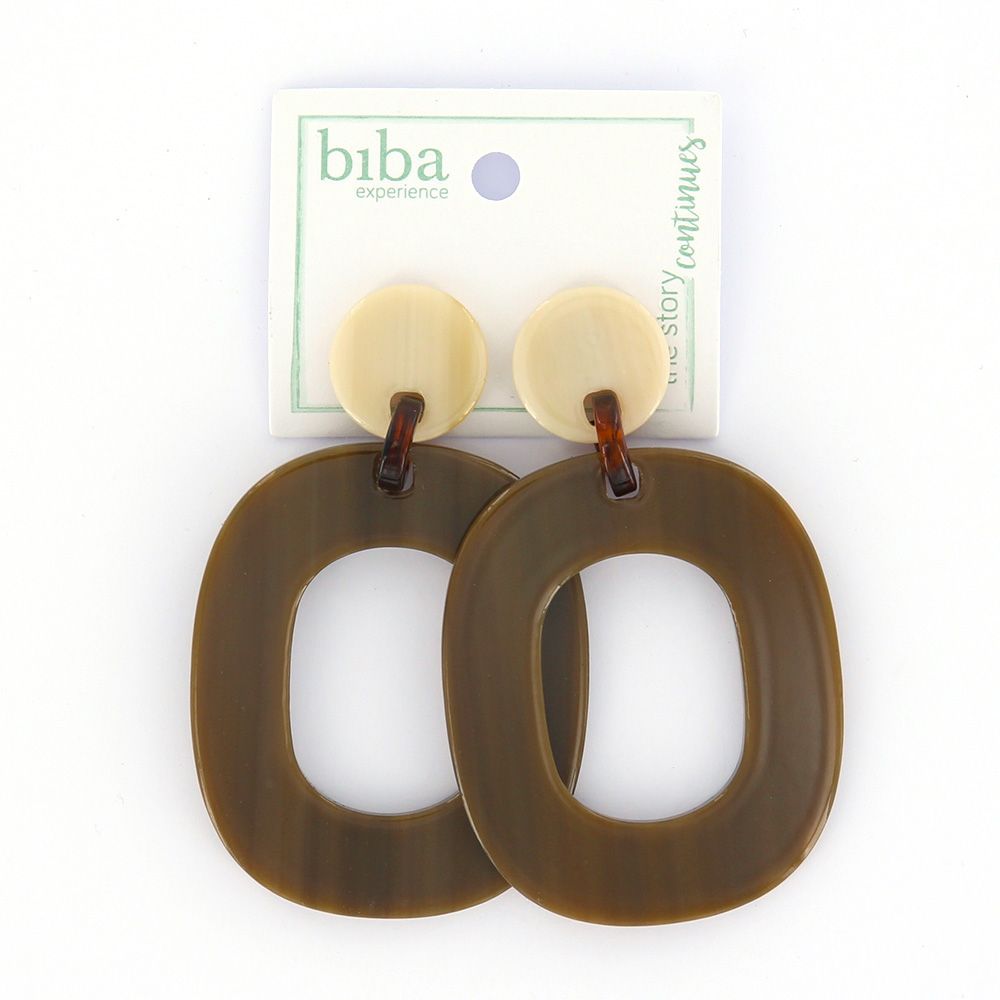 Biba oorbellen At Night Brown - 80847