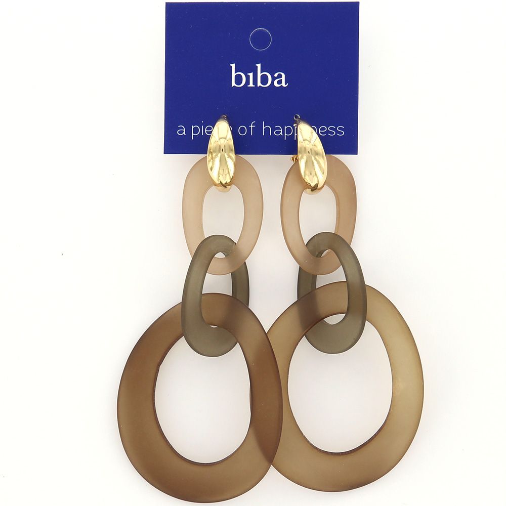 Biba oorbellen Breeze Brown - 81512