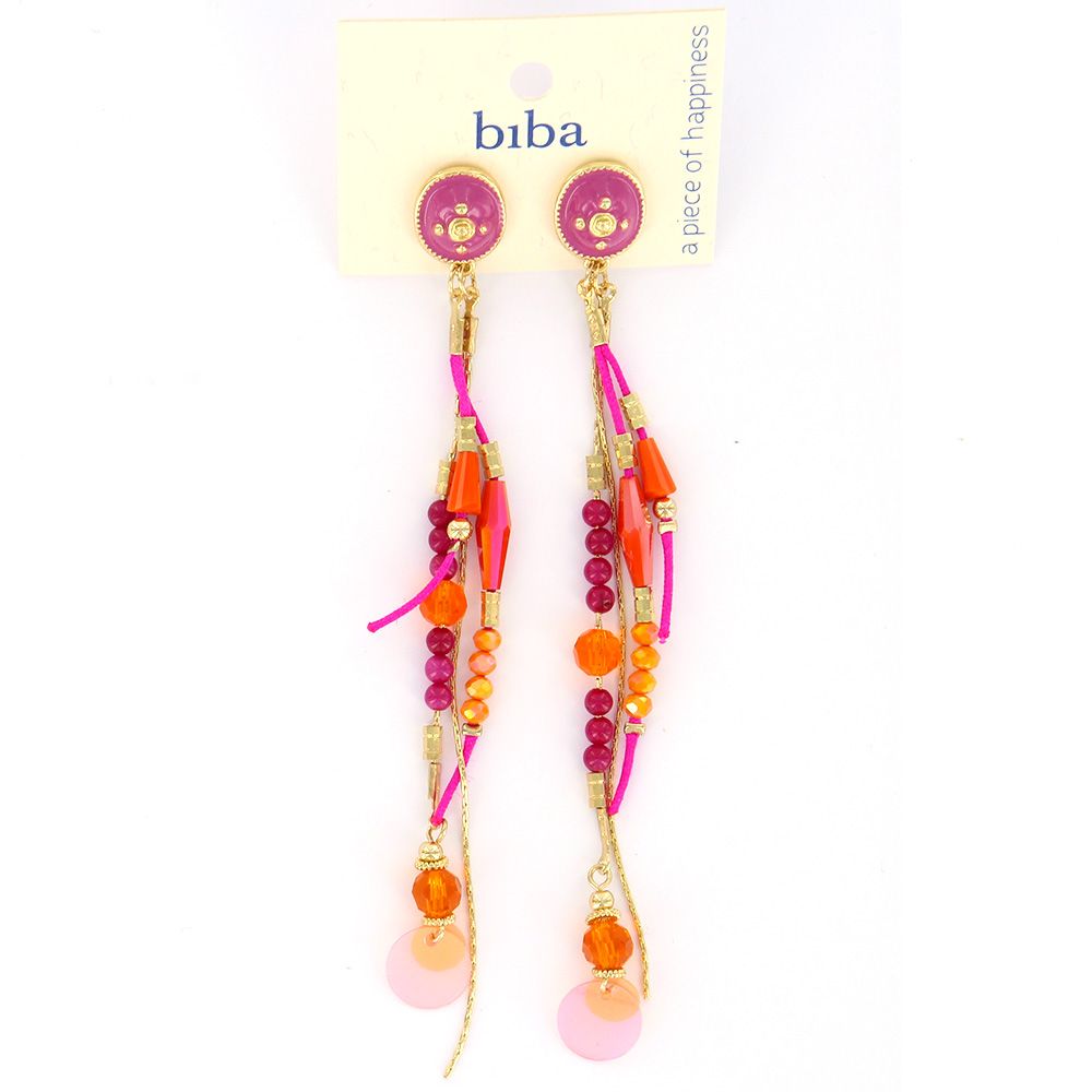 Biba oorbellen Bohemian Orange - 82876