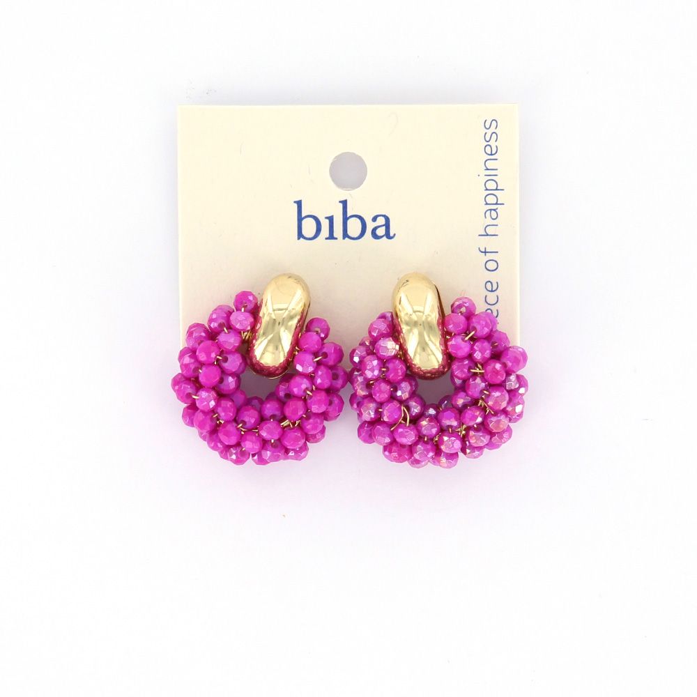 Biba oorbellen Stylish Purple - 83320