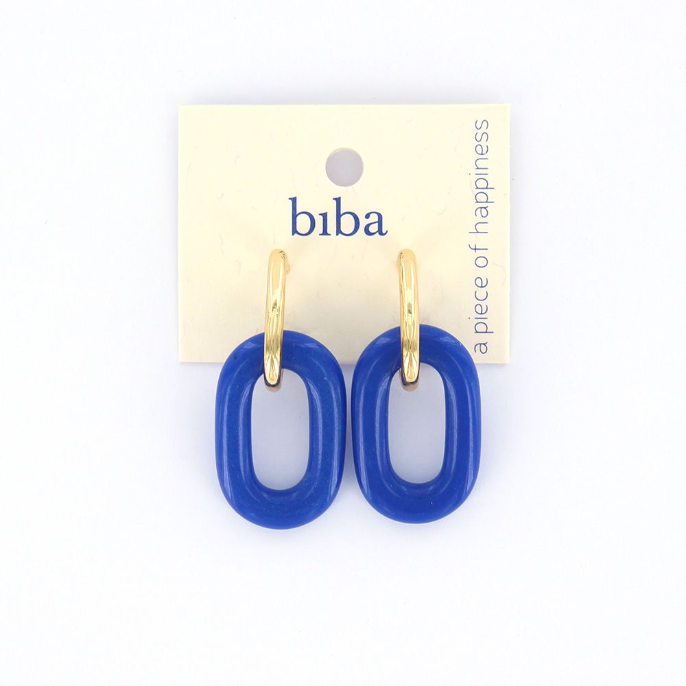 Biba oorbellen Perfect Base Blue - 83436