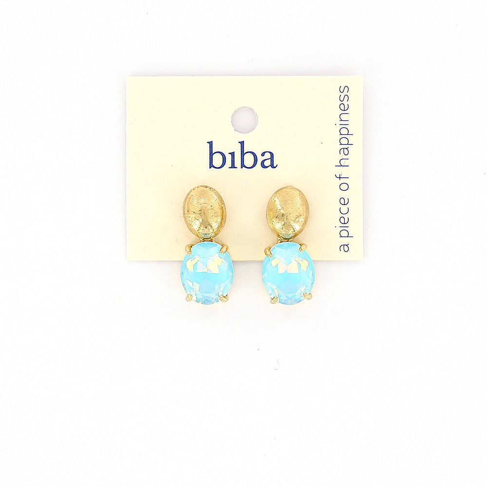 Biba oorbellen Sparkle Blue - 83442