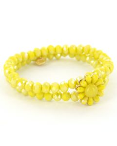 Biba Armband Flower Yellow - 54879