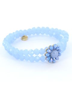 Biba Armband Flower Blue - 54879