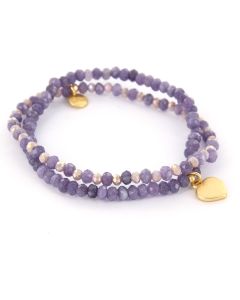 Biba Armbandenset Heart Purple - 54881