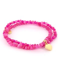 Biba Armbandenset Heart Pink - 54881