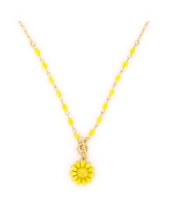 Biba ketting Flowers Yellow - 61415