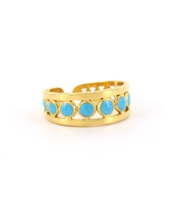 Biba Ring Colourful Joy Dots - 7238-Blauw