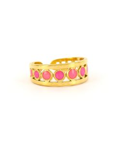 Biba Ring Colourful Joy Dots - 7238-Roze