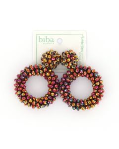 Biba oorbellen Beads Multi Red - 80742