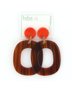 Biba oorbellen At Night Orange - 80847