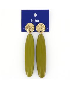 Biba oorbellen Favourites Olive - 81519