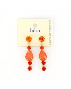 Biba oorbellen Time to Shine Orange - 82667