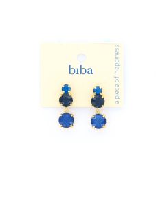 Biba oorbellen Time to Shine Blue - 82668