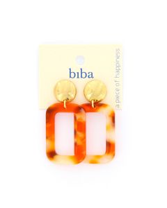 Biba oorbellen Marble Essentials Orange - 82753