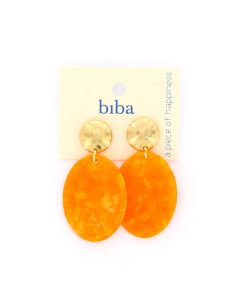 Biba oorbellen Marble Essentials Orange - 82754
