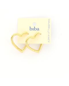 Biba oorbellen Simplicity Heart - 82952G