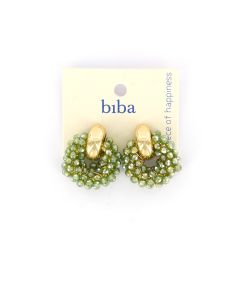 Biba oorbellen Stylish Olive - 83320