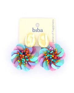 Biba oorbellen Flower Lilac - 83361