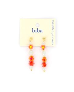 Biba oorbellen Flowers Orange - 83380