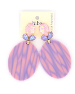 Biba oorbellen Stylish Lilac - 83405