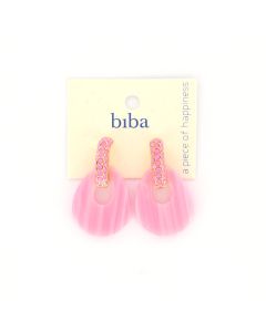 Biba oorbellen Posh Pieces - 83406-Roze