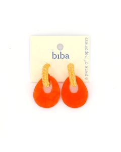 Biba oorbellen Posh Pieces - 83406-Oranje