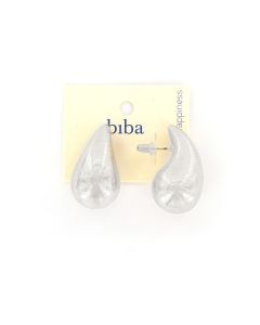 Biba oorbellen Drops - 83415-Zilverkleur