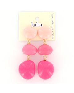 Biba oorbellen Pop of Color - 83423-Roze