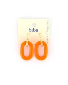 Biba oorbellen Perfect Base Orange - 83436