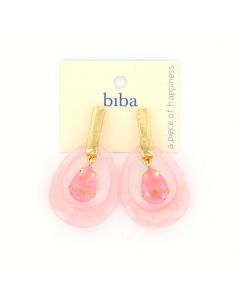 Biba oorbellen Posh Pieces - 83444-Roze