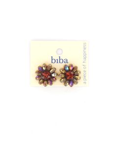 Biba oorbellen Flower Purple - 83587