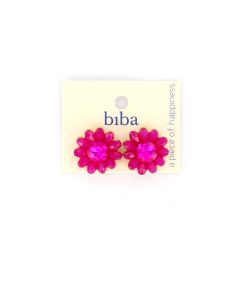 Biba oorbellen Flower Fuchsia - 83587