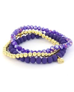 Biba Armbandenset Balls Purple - 3-764