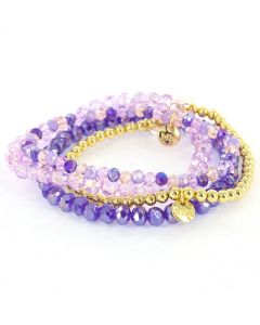Biba Armbanden set Purple - 4-537