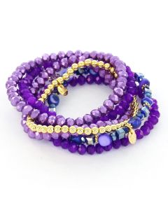 Biba Armbanden set Purple - 6-187