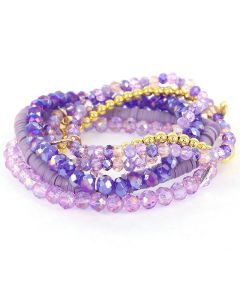 Biba Armbanden set Purple - 6-193