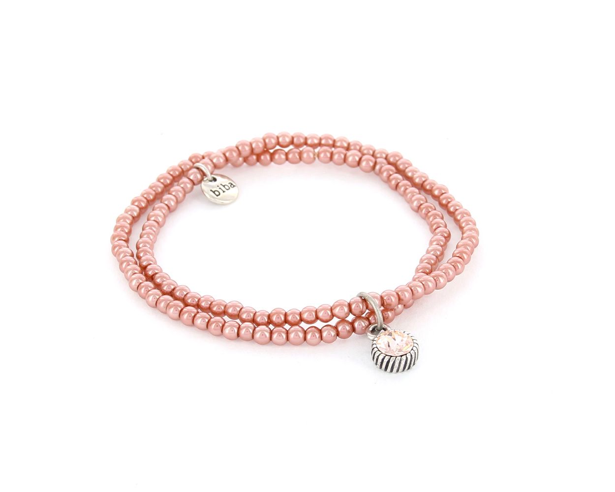Biba armband Pearl Crystal Pink - 51345