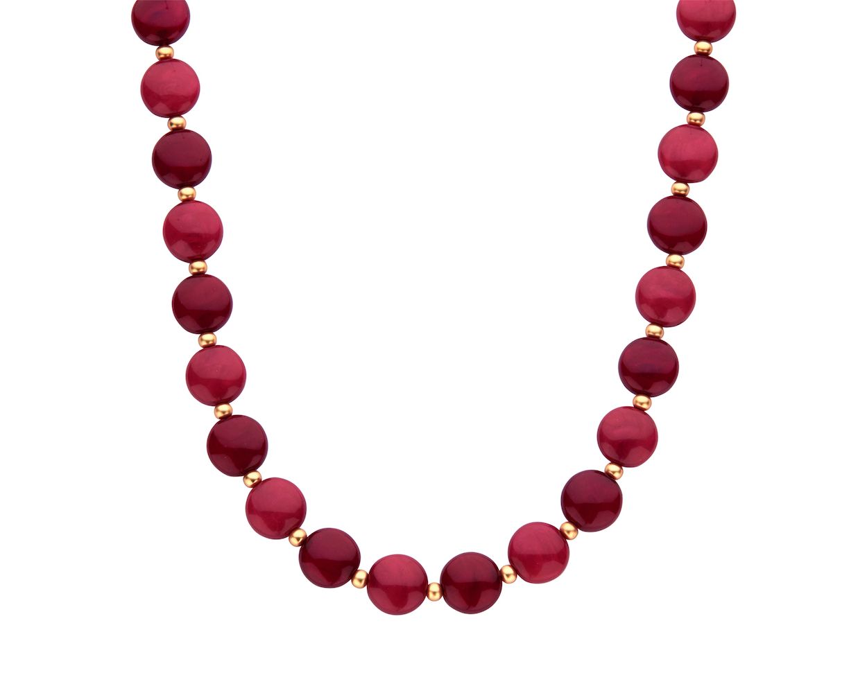 Biba ketting Lustrous Pieces Red - 61370