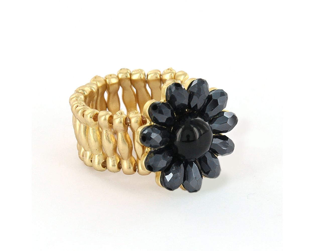 Biba ring Flowers Black - 7233