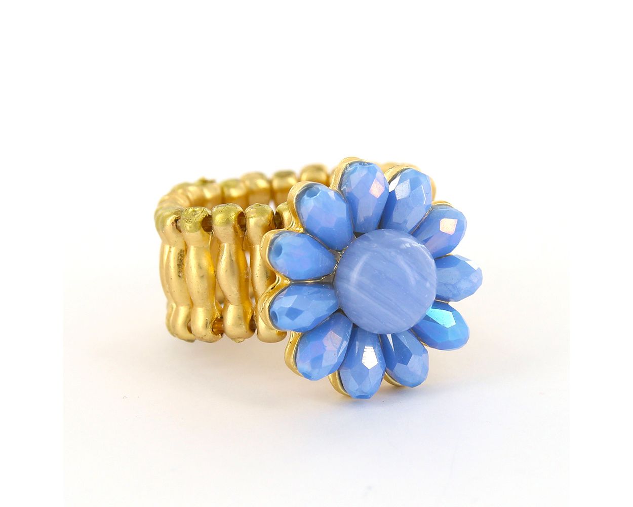 Biba ring Flowers Blue - 7235