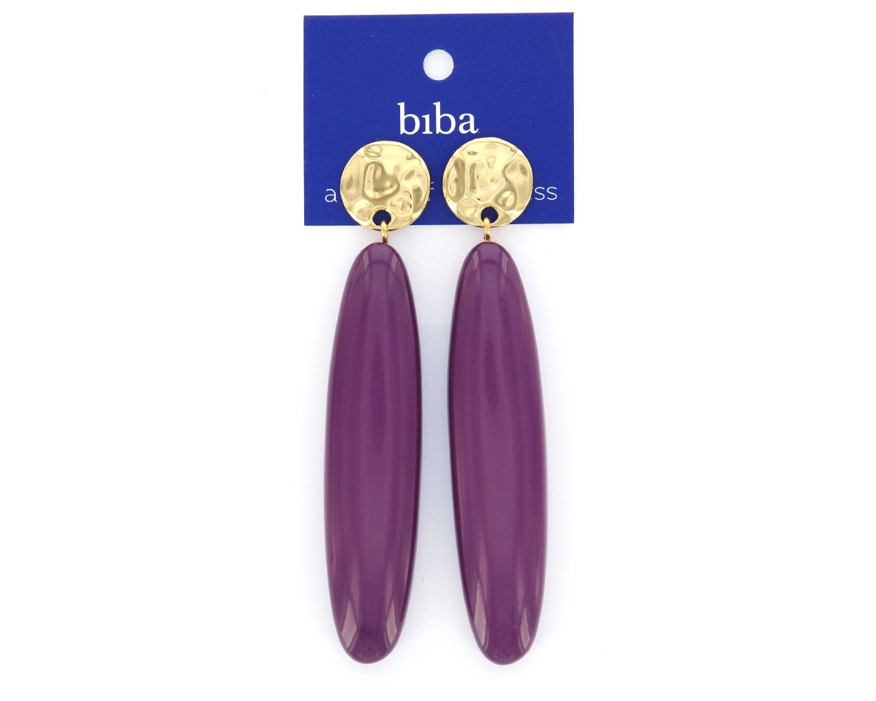 Biba oorbellen Favourites Purple - 81519
