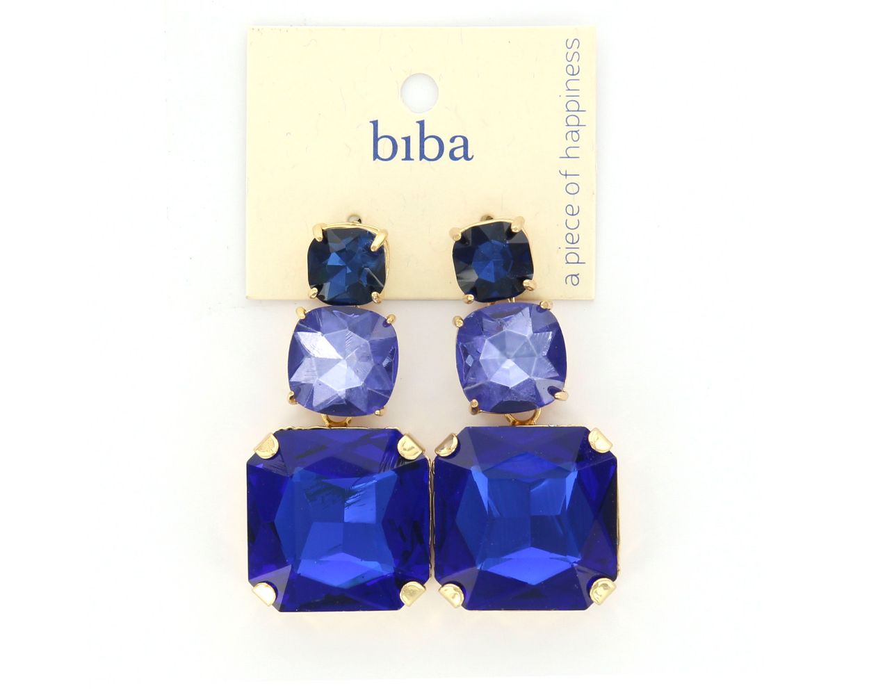 Biba oorbellen Time to Shine Blue - 82805