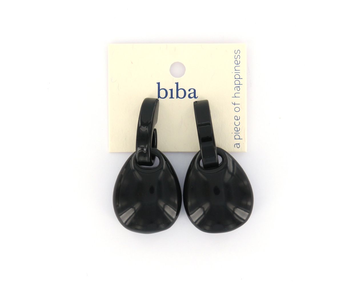Biba oorbellen Drops Black - 82979