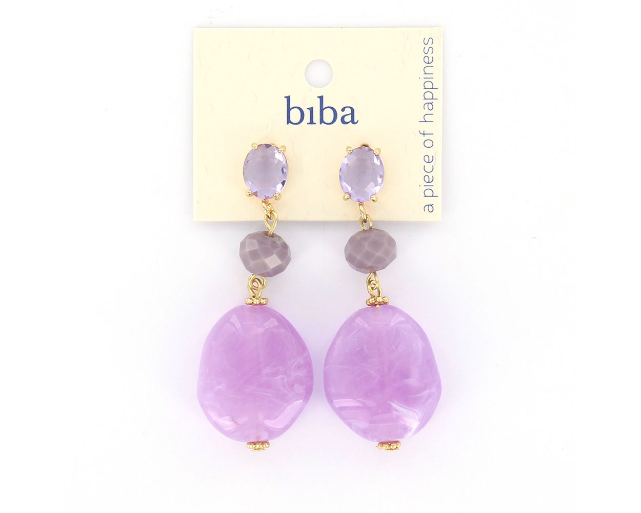 Biba oorbellen Stylish Lilac - 83298