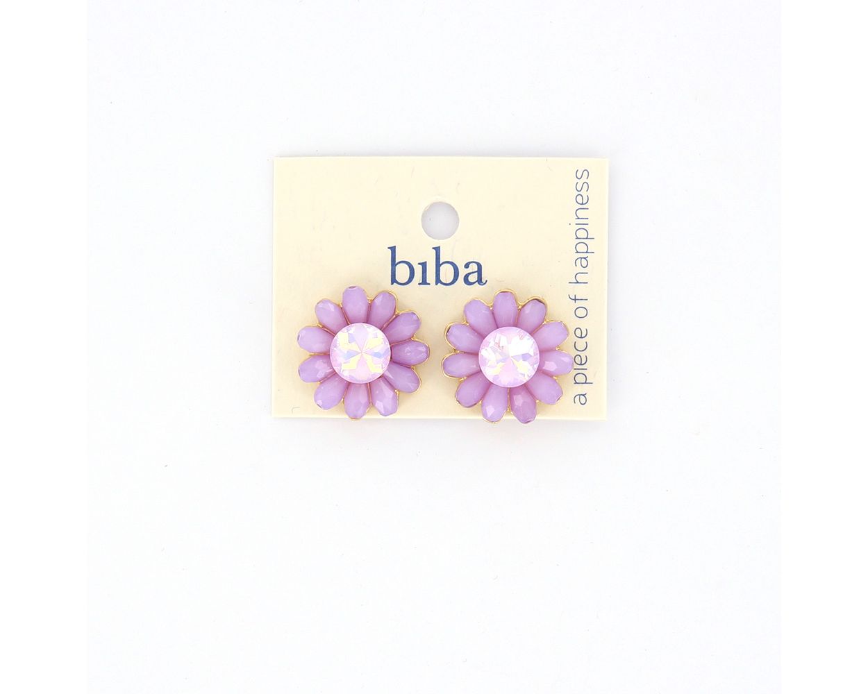 Biba oorbellen Flowers Lilac - 83303