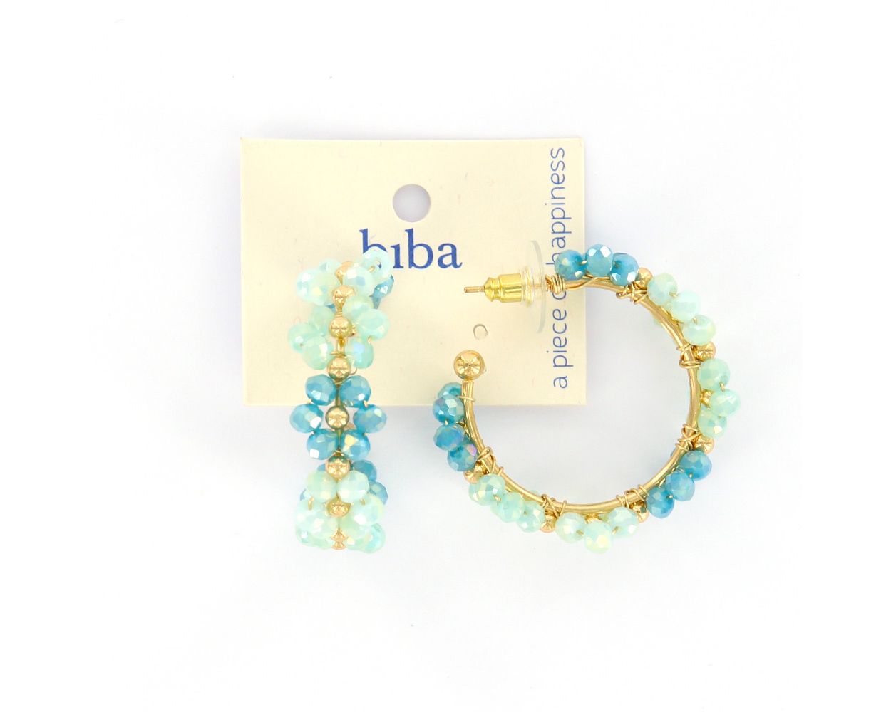 Biba oorbellen Flower Mix Blue - 83326