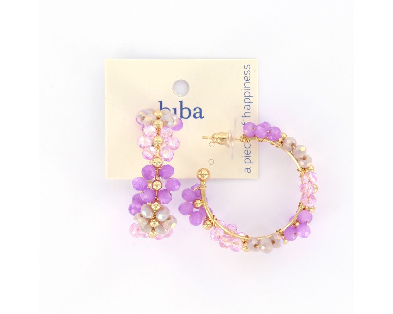 Biba oorbellen Flower Lilac - 83326