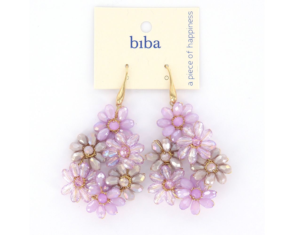 Biba oorbellen Flower Lilac - 83327